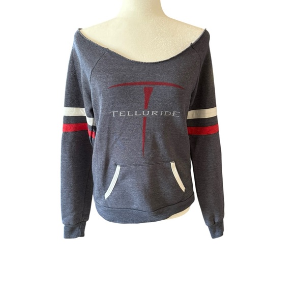 Telluride Sweatshirt with raw edge neck - Picture 1 of 3